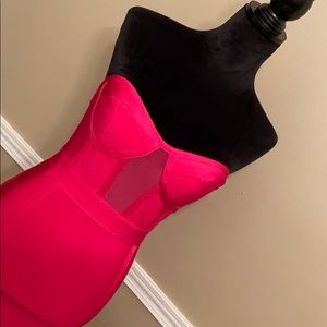 Hot pink party dress